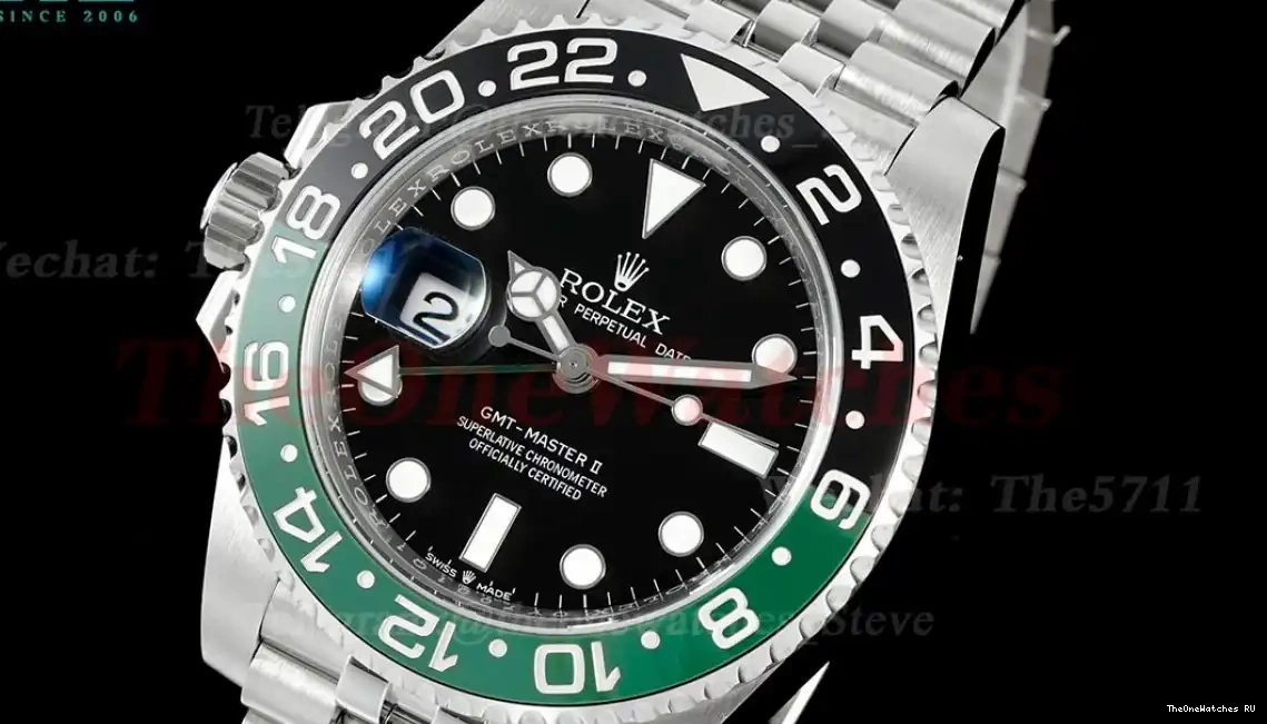 SS Master 126720 SS 40mm II Dial EWEF SH3285 Sprite Jub Black GMT 0627